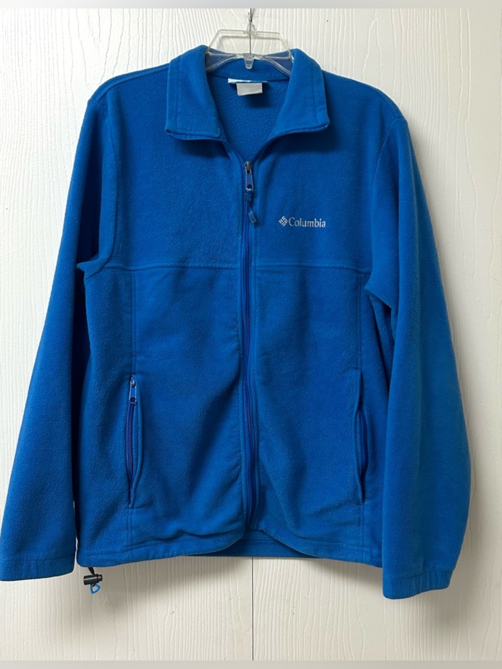 Columbia Bright Blue Fleece with White Logo
